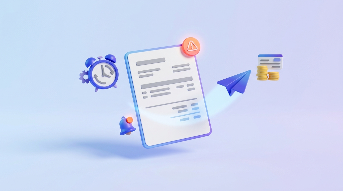 Relance d'une facture impayée : alerte de retard, rappel et e-mail