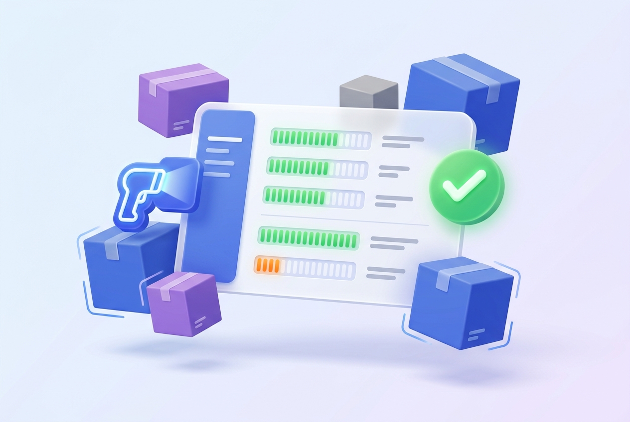 Tableau de bord de gestion de stock ProFacto : niveaux par produit et alertes